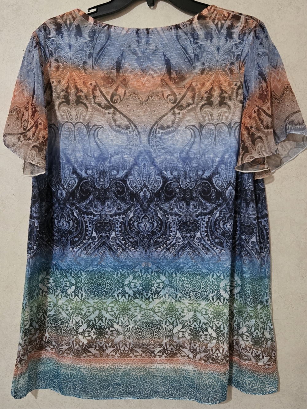 🌞SZ L MULTICOLORED SUMMER TOP - Picture 3 of 5